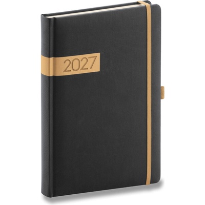 Presco Twill A5 denní 2027 černý