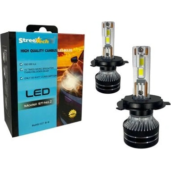 Image 1 of Лед крушки - Bi Led система H4 Streetech модел STN2 за фарове - 150 000 Лукса, 45W - Canbus 6000K - 1500% повече светлина