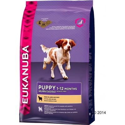 Eukanuba Puppy & Junior Lamb & Rice 2 x 12 kg
