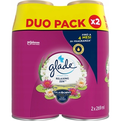 GLADE Náplň do automatického osvěžovače vzduchu Relaxing Zen 2 x 269 ml