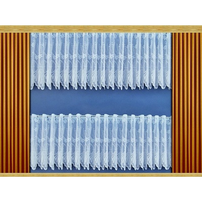 Záclona Kytice výška 80 cm (bílá)