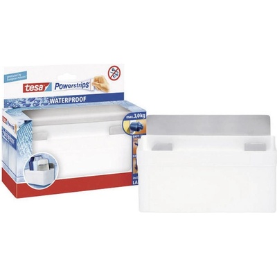 tesa 59711 Tesa Powerstrips® Waterproof Shelf Metal bílá, kov Množství: 1 ks