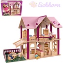 Eichhorn Dřevěná vila s nábytkem a panenkami