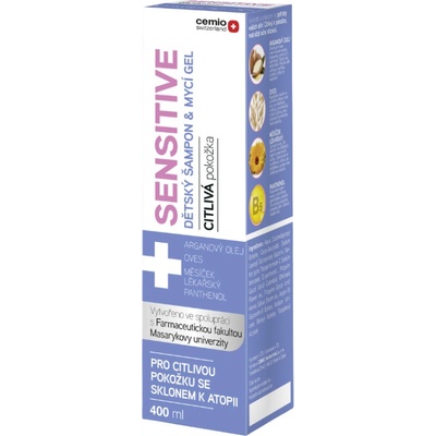 Cemio SENSITIVE dětský šampon a mycí gel 400 ml – Zbozi.Blesk.cz