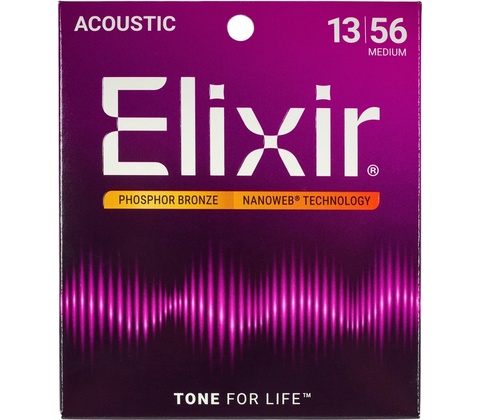 Elixir Nanoweb Phosphor Bronze Medium