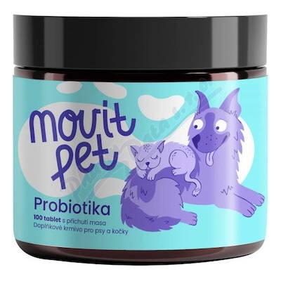 MOVit PET Probiotiká pre psy a mačky mäso tbl.100