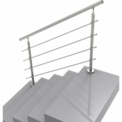 Nerezové zábradlie na schody, 1500x900mm, VS, L