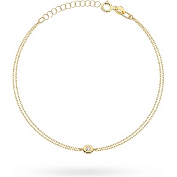 Blink-Blink retiazkový zlatý náramok s diamantom 6158ZDB