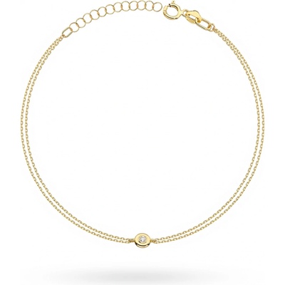 Blink-Blink retiazkový zlatý náramok s diamantom 6158ZDB