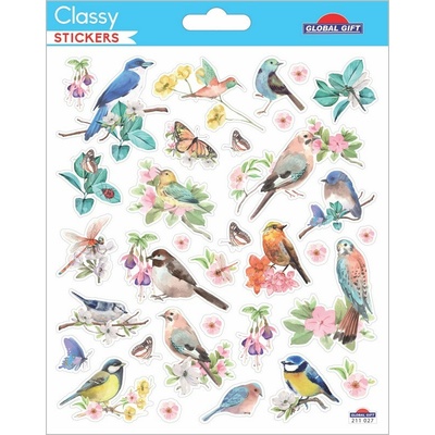 Global Gift samolepky 211027 birds 526634