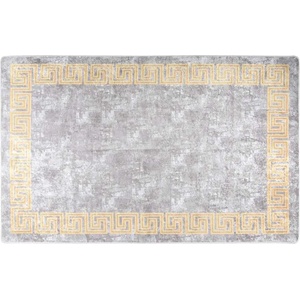 Pure Line Home Килим marsa Сиво и златисто класик