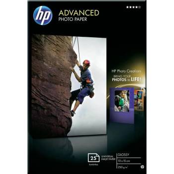 HP 10x15 гланцова фотохартия 25 листа 250g (оригинална)