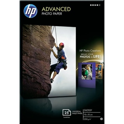 HP 10x15 гланцова фотохартия 25 листа 250g (оригинална)