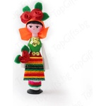  Дървена кукла момиче в носия /с парфюм роза/ - topgifts - 14,96 лв