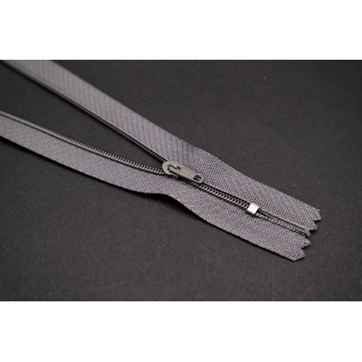 Nedeliteľný jemný plastový špirálový zips (veľkosť číslo 3) rôzne farby - dĺžka 12 cm - 60 cm 14 cm Myšia šedá