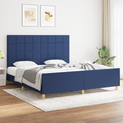 vidaXL 11461.3125079 Rám postele bez matrace modrý textil