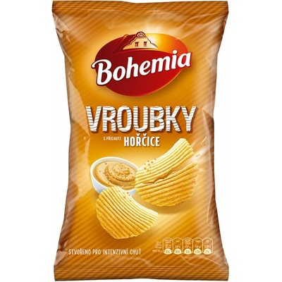 Bohemia Vroubky bramborové lupínky Hořčice 120 g