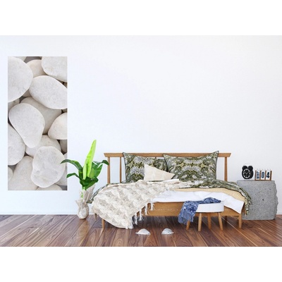 AG Design FTNV-2908 vliesová fototapeta Bílé kameny oblázky rozměry 90 x 202 cm