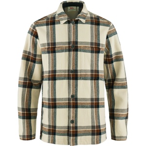 Fjällräven Мъжко ежедневно яке Fjällräven Singi Flannel Overshirt Casual jacket - Chalk White / Dark Navy - размер XXL (003-2946-0316)