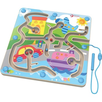 Classic World Детска дървена игра с магнити - трафик (3580)