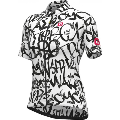 Alé Дамска фланелка с къс ръкав за колоездене Alé Women's Ride Jersey Cycling jersey - White - размер 3XL (156-1378-0218)