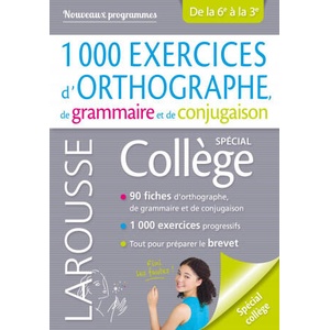 1000 exercices d'orthographe, spécial collège | Daniel Berlion (ISBN: 9782035947222)