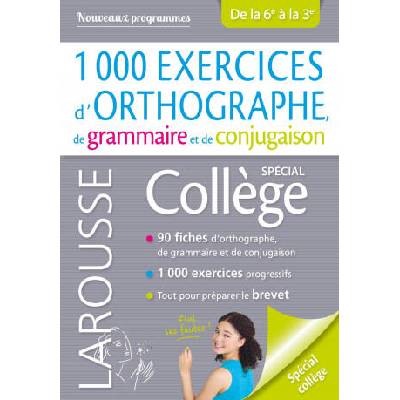 1000 exercices d'orthographe, spécial collège | Daniel Berlion