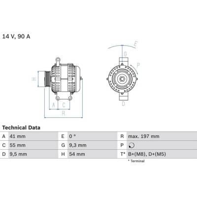 Generátor BOSCH 0 986 048 771