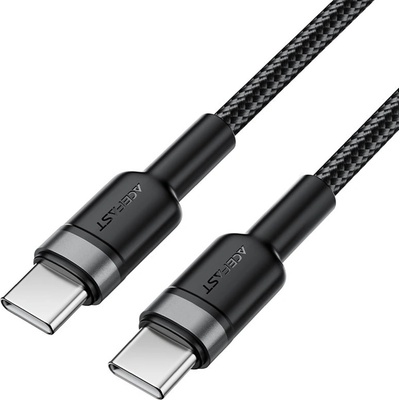 ACEFAST Кабел за данни / зареждане - Acefast C22-03 - Type-C към Type-C, Fast Charge, 60W, 3A, оплетка Nylon, 1.2m - Черен