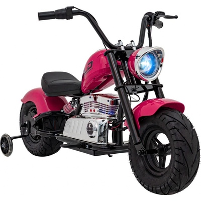 Ramiz Elektrická motorka Chopper Warrior ružová