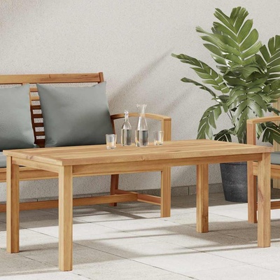 vidaXL Масичка за кафе Кафяво 110 x 55 x 45 cm Солидно тиково дърво (42002304)