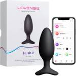 Lovense Hush 2 M - Анален вибратор с управление чрез приложение (45 мм, черен)
