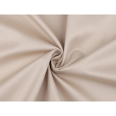Prima-obchod Bavlněný satén hladký šíře 220 cm, barva 6 light brown ecru