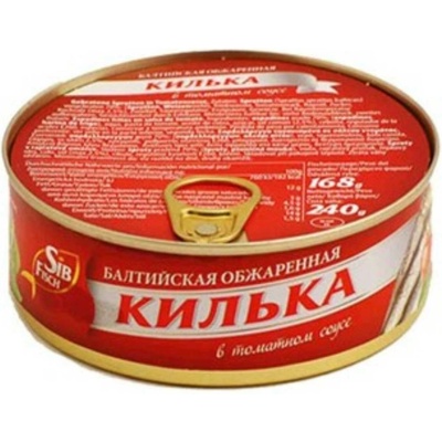 SIBFISH Šproty v paradajkovej omáčke 240 g