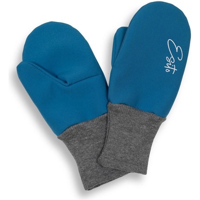 Esito Palcové rukavice softshell Sapphire blue modrá