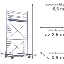 RUX MOBILO 800 6,6 m 180 cm