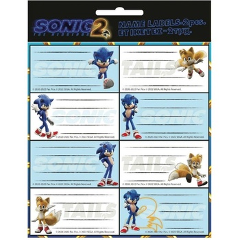 SONIC Ученически етикети Sоnic 2 - 16 броя (775-40046)