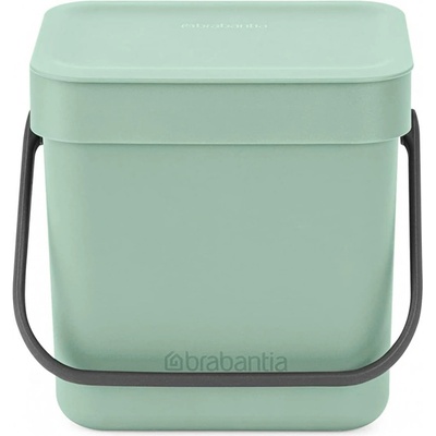 Brabantia Кош за разделно събиране на боклук Brabantia Sort&Go 1005520, 3 л, Дръжка, Възможност за стенен монтаж, Светлозелен (1005520)