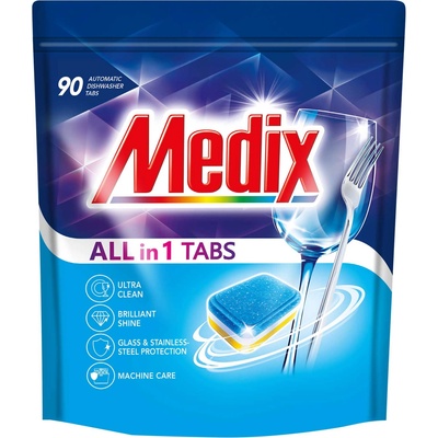 Medix Таблетки за съдомиялна All in one, 90 броя