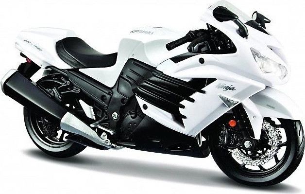  Maisto motorka Kawasaki Ninja ZX 14R bílá 1:12 - Heureka.cz