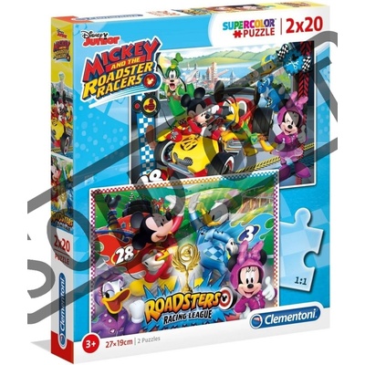 Clementoni Disney Mickey závodník 2 x 20 dielov