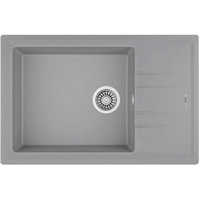 Teka Гранитна мивка, обръщаема, за шкаф 60 см Stone 60 S-TG СИВ МЕТАЛИК (М.1023.СМ)