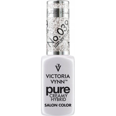 Hybridní lak barevný lak Victoria Vynn Stříbrná 8 ml