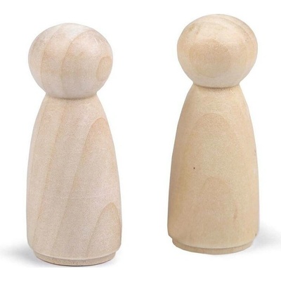 Dřevěná figurka k dotvoření 22x53 mm přírodní sv. 10 ks