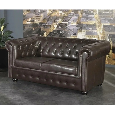 Askont Chesterfield Bis antique brown 2M
