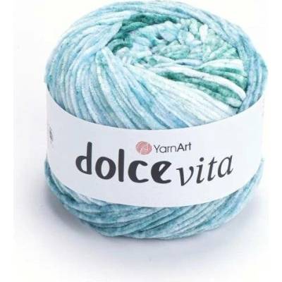 YarnArt Dolce vita 3408 tyrkysovo-zeleno-světlá