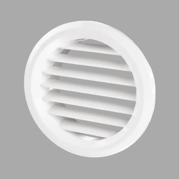 Vents РЕШЕТКА ПЛАСТМАСА ДВОЙНА Ф50 БЯЛА