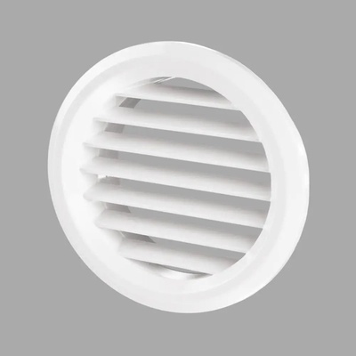 Vents РЕШЕТКА ПЛАСТМАСА ДВОЙНА Ф50 БЯЛА