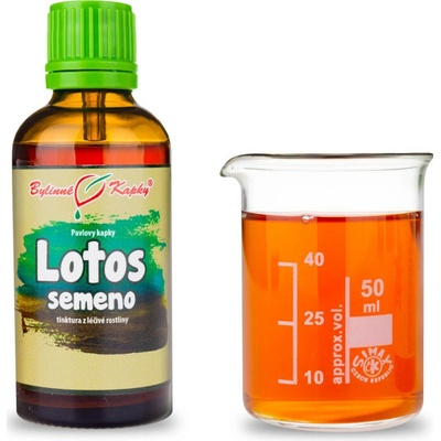 Bylinné kapky Lotos semeno TCM bylinné kvapky tinktúra 50 ml