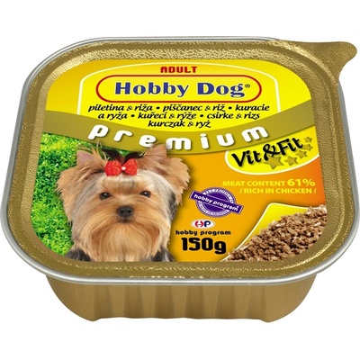 Hobby Premium Adult Dog kuřecí a rýže 150 g